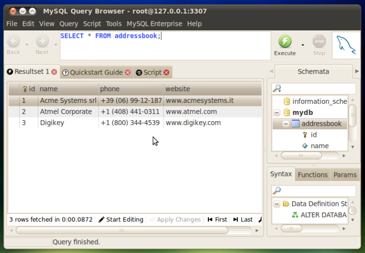 mysql_query_browser